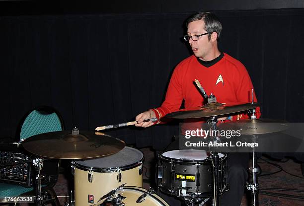 Five Year Mission performs on Day 1 Wizard World Chicago Comic Con held at Donald E. Stephens Convention Center on August 9, 2013 in Rosemont,...