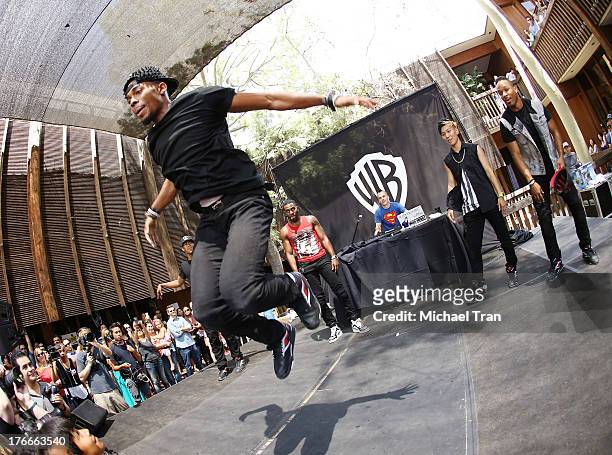 Jason Derulo performs onstage at the Warner Bros. Records Summer Sessions held at Warner Bros. Records outdoor patio on August 16, 2013 in Burbank,...