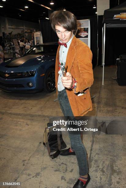 Cosplayer Blake Clay as Dr. Who attends Day 1 Wizard World Chicago Comic Con held at Donald E. Stephens Convention Center on August 9, 2013 in...