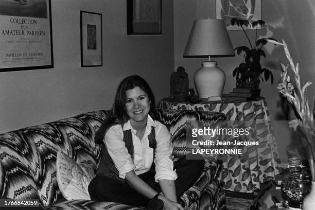 Portrait de Carrie Fisher, en août 1983.