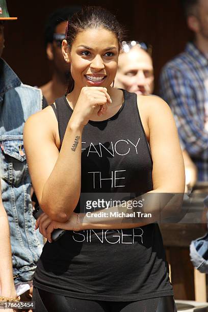 Jordin Sparks attends the Warner Bros. Records Summer Sessions held at Warner Bros. Records outdoor patio on August 16, 2013 in Burbank, California.