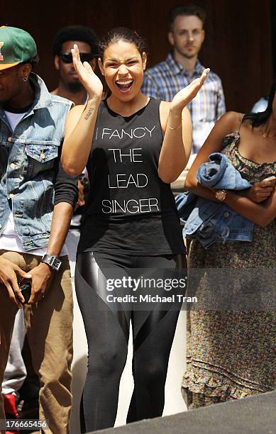 Jordin Sparks attends the Warner Bros. Records Summer Sessions held at Warner Bros. Records outdoor patio on August 16, 2013 in Burbank, California.