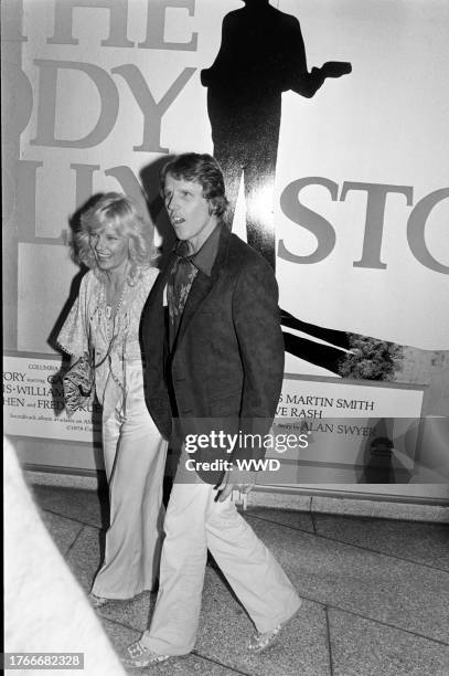 Judy Helkenberg and Gary Busey attend an event in Los Angeles, California, on June 15, 1978.