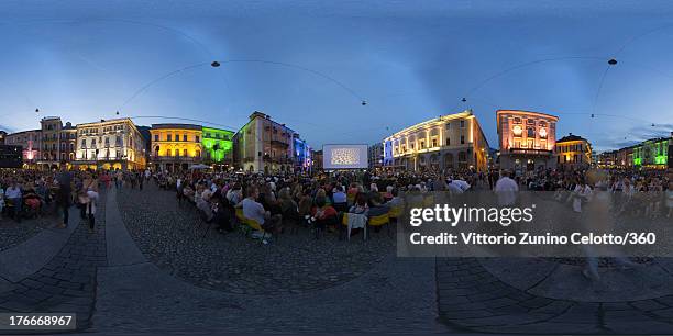 General view of the Piazza Grande during the 66th Locarno Film Festival on August 16, 2013 in Locarno, Switzerland.