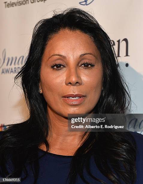 Actress Wanda De Jesus arrives to the 28th Annual Imagen Awards at The Beverly Hilton Hotel on August 16, 2013 in Beverly Hills, California.