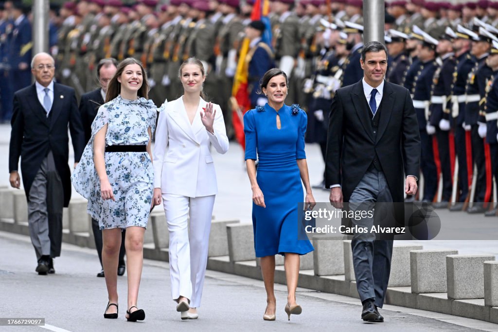 Princess Leonor Swears Allegiance To The Constitution At Spanish Parliament