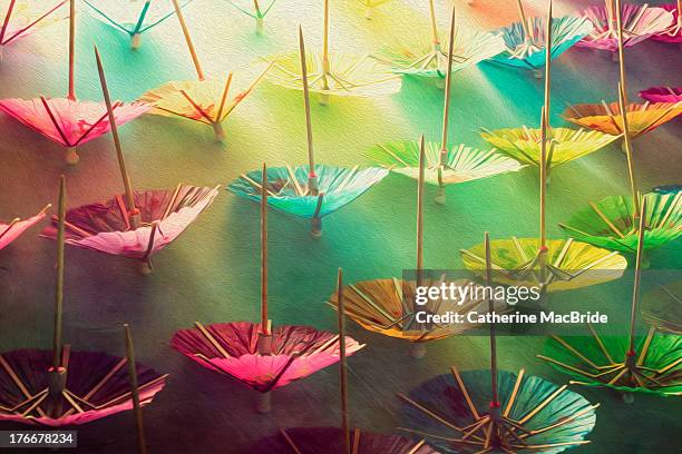 in case of rain - paper umbrella stock pictures, royalty-free photos & images