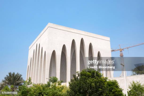 The Abrahamic Family House, an interfaith complex consisting of a mosque, church and synagogue, in the Saadiyat Cultural District of Abu Dhabi,...