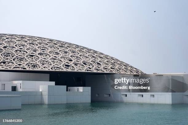 The Louvre Abu Dhabi art museum in the Saadiyat Cultural District of Abu Dhabi, United Arab Emirates, on Friday, Sept. 15, 2023. The UAE is emerging...