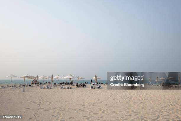 Soul Beach on Saadiyat Island iin Abu Dhabi, United Arab Emirates, on Friday, Sept. 15, 2023. The UAE is emerging as a hub for hedge funds, its...