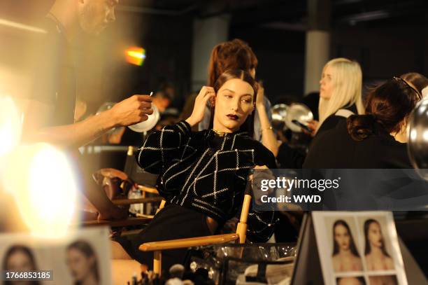 Bella Hadid backstage