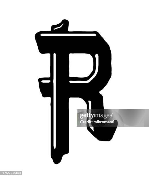 Letter R Engraved 69 Letter R Monogram Stock Photos, High-Res Pictures, and Images ...
