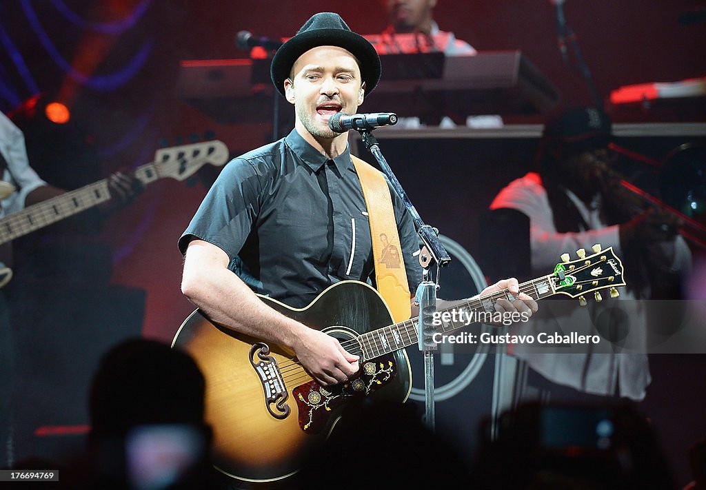 Justin Timberlake Private Concert At Fillmore Miami Beach