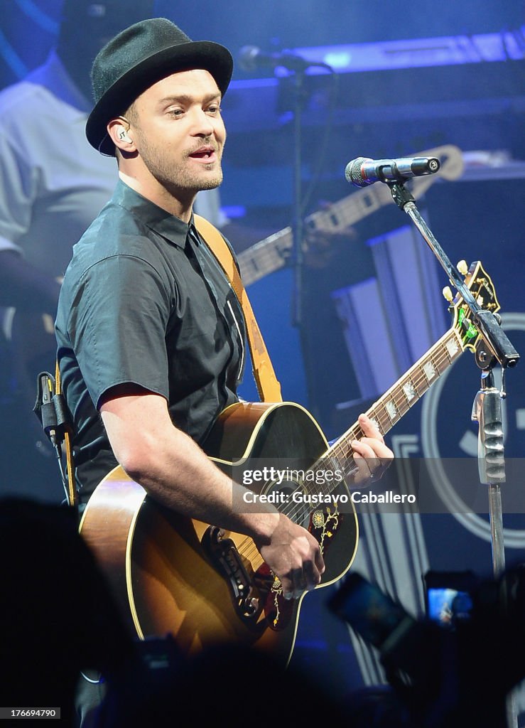 Justin Timberlake Private Concert At Fillmore Miami Beach