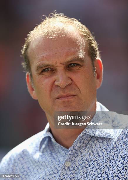 Sports manager Joerg Schmatke of Cologne at the Second Bundesliga match between 1. FC Koeln and SV Sandhausen on August 17, 2013 in Cologne, Germany.