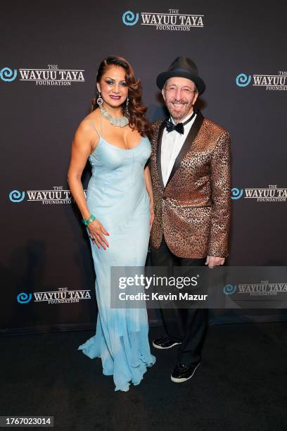 Donna D'Cruz and Tom Silverman attend the Wayuu Taya Foundation 20th Anniversary Gala at Urban Zen Center At Stephan Weiss Studio on October 30, 2023...