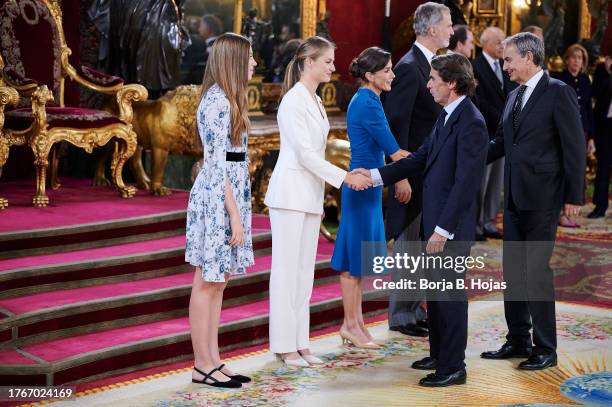 Princess Sofia of Spain , Crown Princess of Spain, Queen Letizia of Spain, King Felipe VI of Spain, Jose Maria Aznar and Jose Luis Rodriguez Zapatero...