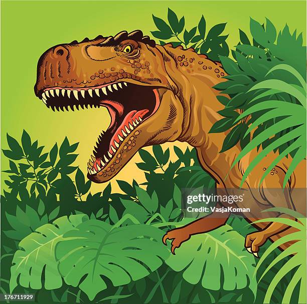 tyrannosaurus rex - dinosaur 幅插畫檔、美工圖案、卡通及圖標