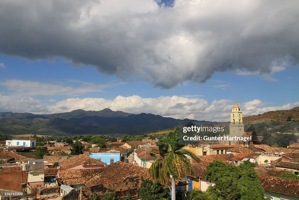 Trinidad, panorama with cloud