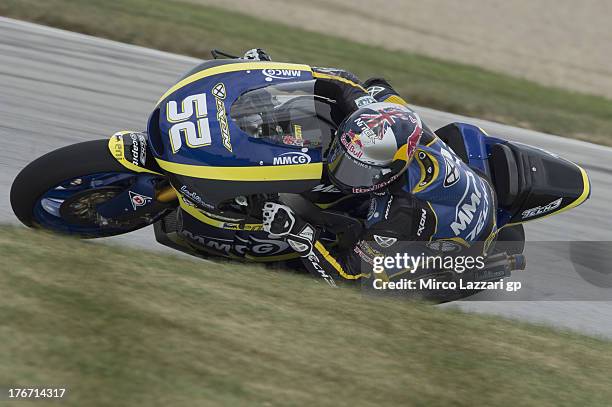 Danny Kent of Great Britain and Tech3 Racing rounds the bend during the MotoGp Red Bull U.S. Indianapolis Grand Prix - Qualifying at Indianapolis...