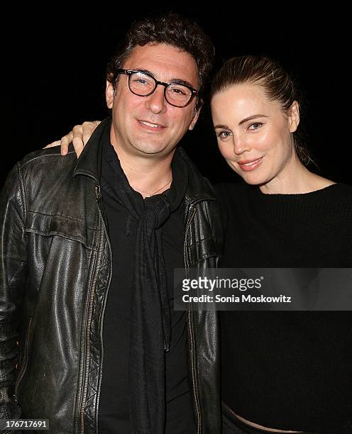 Jean David Blanc and Melissa George attend Domingo Zapata's A Contemporary Salon event on August 17, 2013 in Watermill, New York.