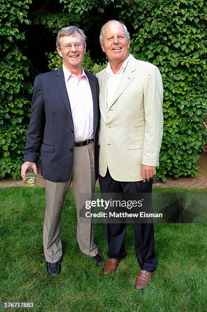 Bill Magee , co-founder of Operation Smile, and Bill Finneran attend THE SMILE EVENT 2013 benefiting Operation Smile on August 17, 2013 in...