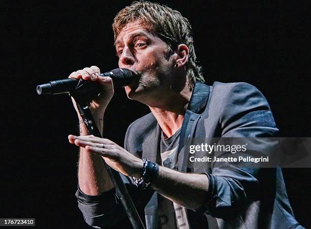 Rob Thomas of Matchbox Twenty performs at Nikon at Jones Beach Theater on August 17, 2013 in Wantagh, New York.