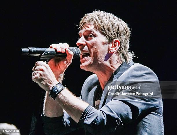 Rob Thomas of Matchbox Twenty performs at Nikon at Jones Beach Theater on August 17, 2013 in Wantagh, New York.