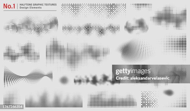 Am Halftone Design Halftone Graphic Textures Design Elements High-Res Vector Graphic ...