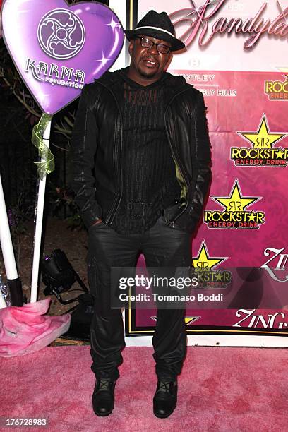 Singer Bobby Brown attends the Karma International presents Kandyland 2013: "An Evening Of Decadent Dreams" benefiting of Generation Rescue on August...