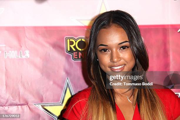 Model Karrueche Tran attends the Karma International presents Kandyland 2013: "An Evening Of Decadent Dreams" benefiting of Generation Rescue on...