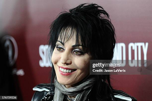 Joan Jett attends the premiere of "Sound City" at ArcLight Cinemas Cinerama Dome on January 31, 2013 in Hollywood, California.