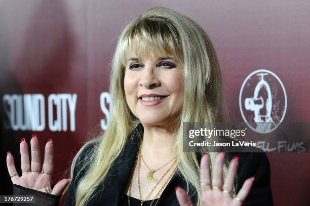 Stevie Nicks attends the premiere of "Sound City" at ArcLight Cinemas Cinerama Dome on January 31, 2013 in Hollywood, California.