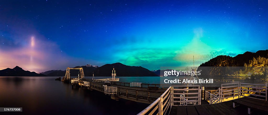 Aurora Borealis at Porteau Cove, Vancouver