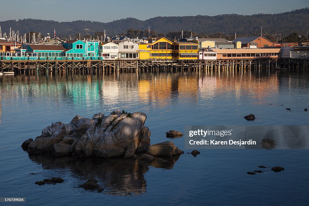 Evening light on Fisherman's Wharf, Monterey