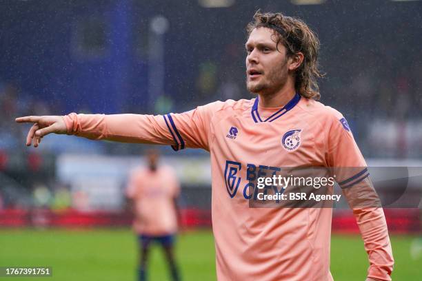 Alen Halilovic of Fortuna Sittard coaches his teammates during the Dutch Eredivisie match between PEC Zwolle and Fortuna Sittard at MAC3PARK stadion...