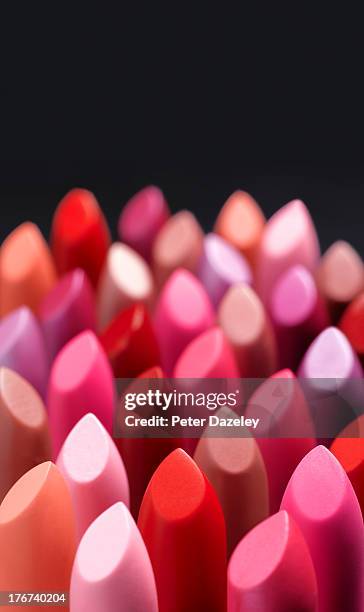 lipstick with copy space - quantity stock pictures, royalty-free photos & images