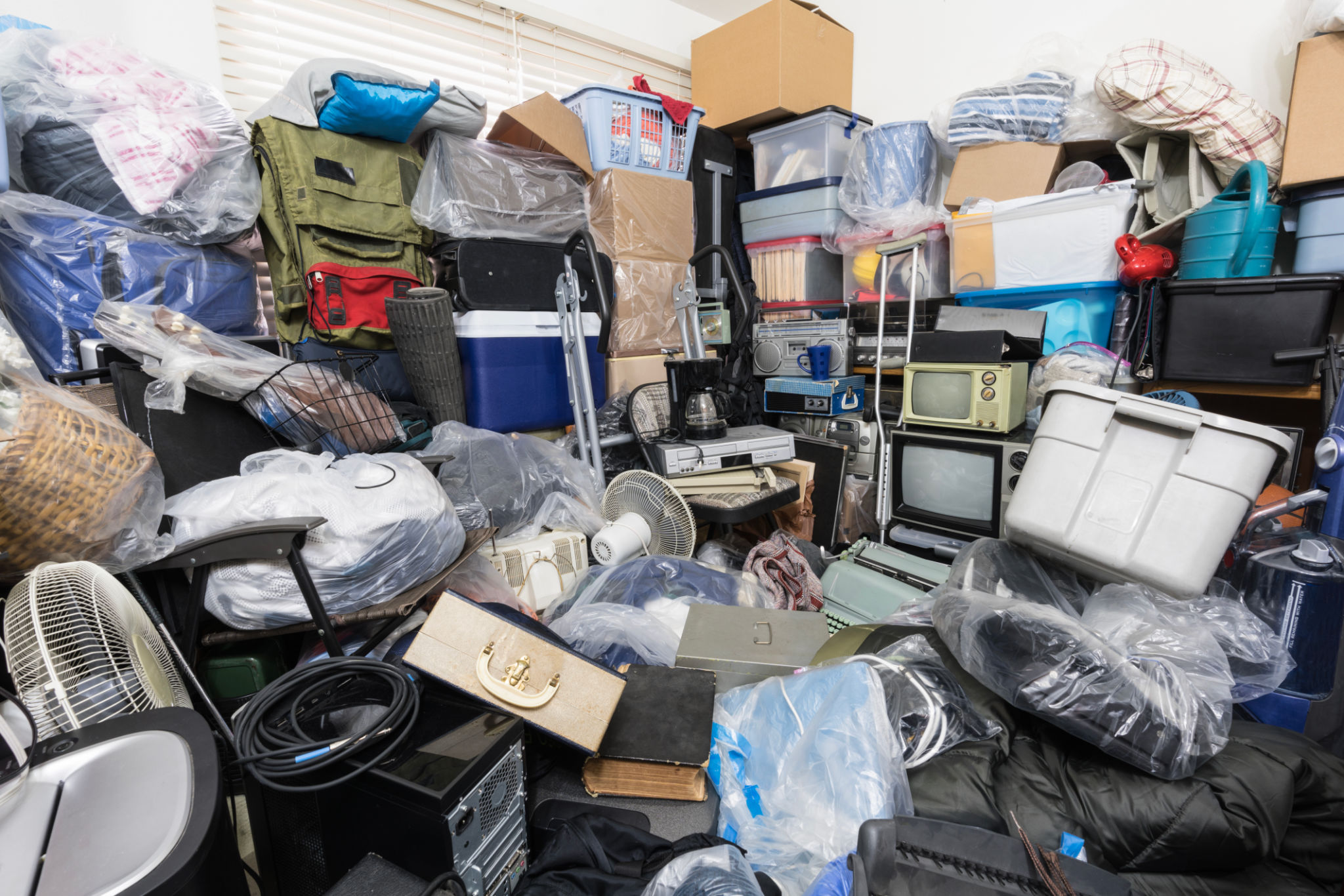 organizing junk items