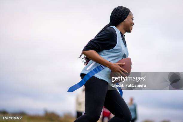 practice drills - flag football stock pictures, royalty-free photos & images
