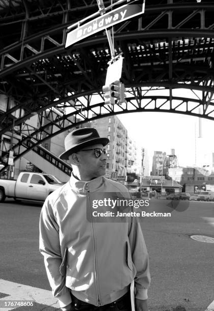 American musician and DJ Milo Johnson, Harlem, New York, 17th January 2013.