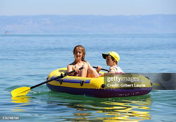 Child Inflatable Raft Yellow Raft Ocean Photos and Premium High Res Pictures - Getty Images