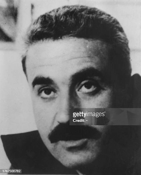 Photo d'archives du leader palestinien du Front Populaire pour la Libération de la Palestine, Georges Habache, prise en août 1970.