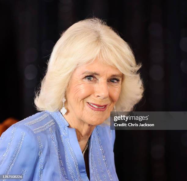 Queen Camilla attends a State Banquet hosted by President Ruto at State House, along with distinguished guests from Kenya and the United Kingdom on...