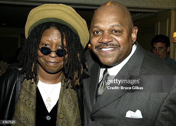 Whoopi Goldberg and Charles Dutton at The Opening Night Party for their Broadway Play "Ma Rainey's Black Bottom" by August Wilson at the Roosevelt...