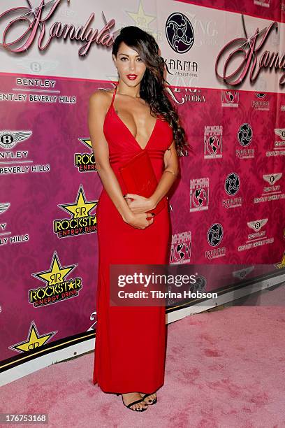 Nabilla Benattia attends the 8th annual Kandyland on August 17, 2013 in Beverly Hills, California.