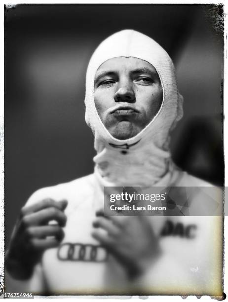 Mattias Ekstroem of Sweden and Audi Sport Team Abt Sportsline is seen during the seventh round of the DTM 2013 German Touring Car Championship at...