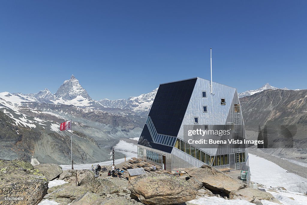 Monte Rosa Hut and Matterhorn
