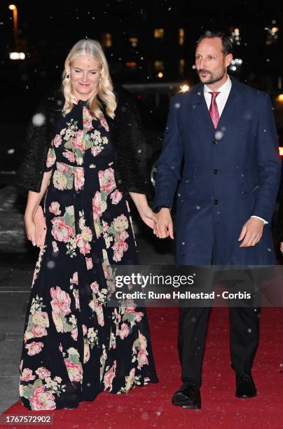 Crown Princess of Norway Mette- Marit and Crown Prince of Norway Haakon attend The Nordic Council Prizes at Oslo Opera House 2023 on October 31, 2023...