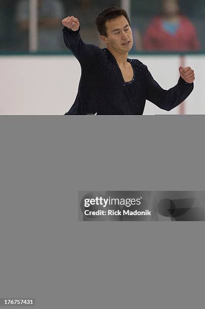 Patrick Chan closes Skate Canada Summer Skate event in Thornhill, August 18, 2013. The event was held at the Thornhill Community Centre. Chan...