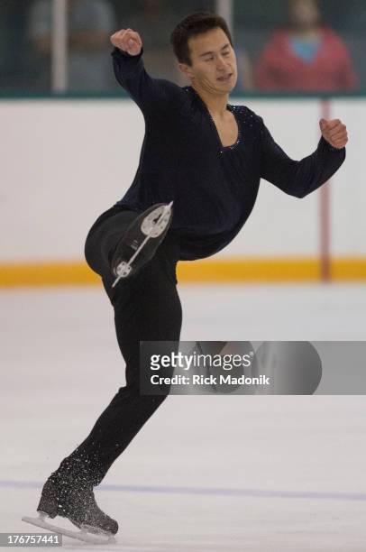 Patrick Chan closes Skate Canada Summer Skate event in Thornhill, August 18, 2013. The event was held at the Thornhill Community Centre. Chan...